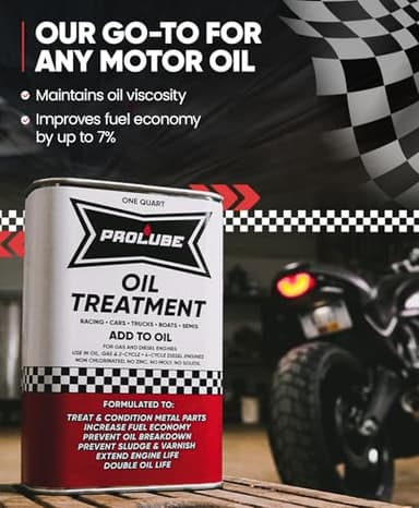 Prolube Oil Treatment - Engine Oil Additive for Gas & Diesel Engines - Reduces Wear, Noise, Vibration - Boosts Fuel Economy & Horsepower - Works on Transmissions & Differentials (1QT) - Image 3