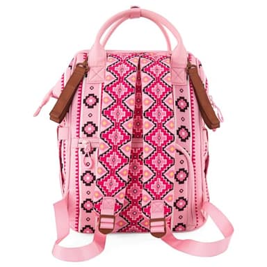 Wrangler Diaper Bag Backpack Aztec Travel Backpack Purses Western Multi-Function Baby Bags for Mom with Waterproof Insulated Pockets - Image 6