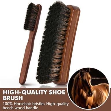 Henviro Leather Shoe Shine Kit For Men - 12 PC Shoe Polish Kit, Leather Boot Care, Shoe Care Kit As Birthday Anniversary Gift - Image 2