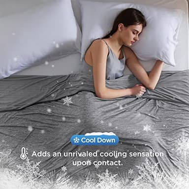 Bedsure Cooling Blanket Twin XL for Hot Sleepers - Dorm Room Essentials for Guys Girls Summer Cold Blanket with Rayon Derived from Bamboo, Ice Cool Cold Lightweight Bedding for Twin Size Bed, 60x90 - Image 2