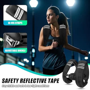 WTREE Weighted Vest Men or Women - 8 lb Weights with Reflective Stripe, Weighted vest for Workout Equipment for Strength Training Night Running - Image 5