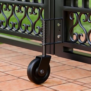 DURIGID 4.3” Spring Loaded Gate Caster Heavy Duty Gate Wheels for Wooden, Vinyl and Metal Gates, Gate Wheel with 360° Swivel, Ideal for Outdoor Fence Gates, 200 Lbs Capacity, Black, 1 Pack - Image 7