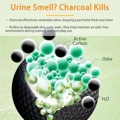 Camonti Dog and Puppy Pee Pads 100 Count, 23'' x 30'' Charcoal Odor-Control Puppy Pads with Leak-Proof Quick-Dry Design, Pet Training Pads for Potty Training Strong Absorbency - Image 2