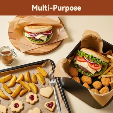200 Pcs Parchment Paper Sheets, 12 x 16 Inch, Precut Non-Stick Parchment Sheets for Baking, Cooking, Grilling, Air Fryer and Steaming - Unbleached, Fit for Half Sheet Pans - Image 7