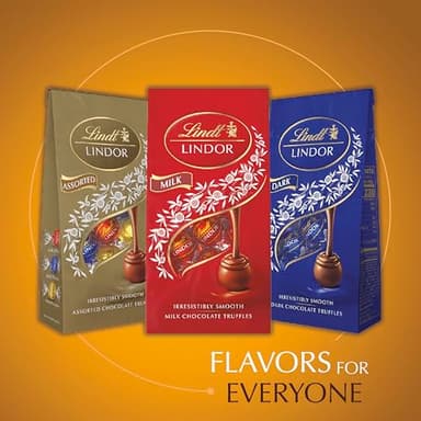 Lindt LINDOR Caramel Milk Chocolate Candy Truffles, Milk Chocolate Candy with Smooth, Melting Truffle Center, 25.4 oz., 60 Count - Image 7