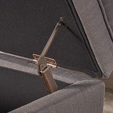 Christopher Knight Home Juliana Fabric Storage Ottoman, Gray - Image 5