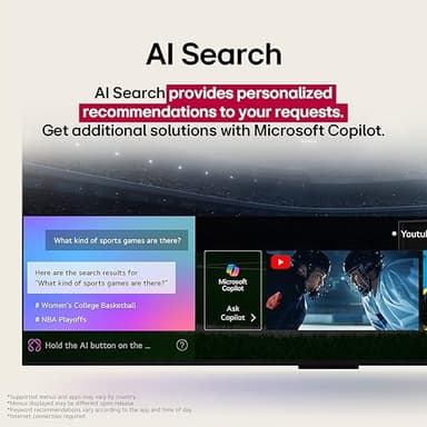 LG 75-Inch Class QNED AI 4K QNED82A Series Smart TV w/AI Sound, HDR10, 4K Super Upscaling, Filmmaker Mode, Wow Orchestra, Alexa Built-in (75QNED82AUA, 2025) - Image 9