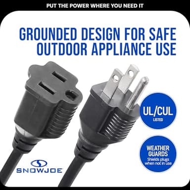 Sun Joe PJEXT20-163-BLK Vinyl Landscape Outdoor 20-Foot Extension Cord, Black - Image 5