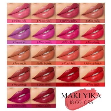 MAKI YIKA Moisture Purple Lipstick for Women Hydrate Lip Gloss for Dry Cracked Lips Weightless Glossy Lip Color Juicy Finish,MA065 Lavender - Image 8