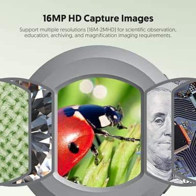 Microscope for Kids, Pocket Microscope for Toddlers, Adults Portable 100X Illuminated Jewelers Loupe, Handheld Coin Magnifier for Collectors, Educational Science Kit Toys with 2" Screen 8GB SD Card - Image 3