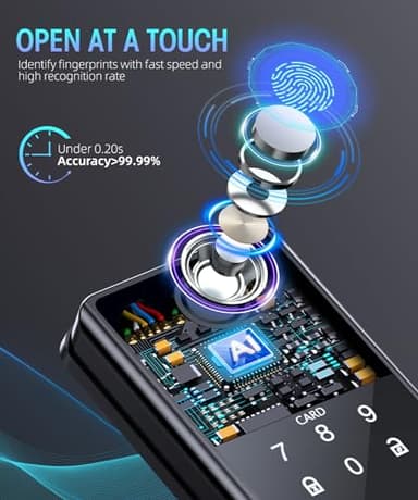 Keyless Entry Deadbolt – Smart Door Lock with App Control, Touchscreen Keypad Easy Installation, for Home, Apartment, Office - Image 2