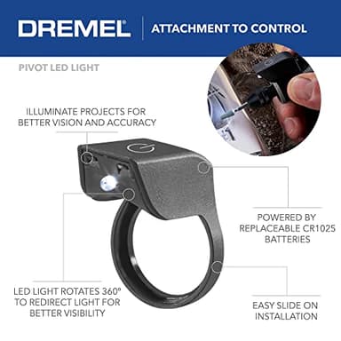 Dremel 4300-5/40 High Performance Rotary Tool Kit with LED Light- 5 Attachments & 40 Accessories - Ideal for Grinding, Cutting, Wood Carving, Sanding, and Engraving (Packaging May Vary) - Image 11