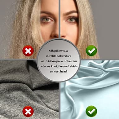 Mulberry Silk Pillowcase for Hair and Skin Standard Size 20"X 26" with Hidden Zipper Soft Breathable Smooth Cooling Pillow Covers for Sleeping(Haze Blue,1Pcs) - Image 5