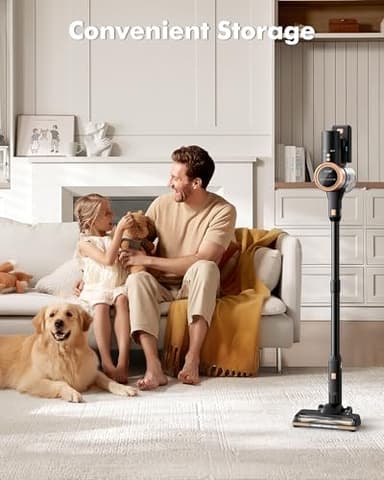 MIUZZY 48kPA Cordless Vacuum Cleaner, 190AW Powerful Suction, Max 60min Runtime, 4000mAh Large Battery, Anti Hair Wrap Stick Vacuum, Vacuum Cleaners for Home, Pet Hair, Hard Floors and Carpets, Cars - Image 7