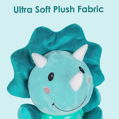 iPlay, iLearn Baby Dinosaur Musical Toys, Newborn Boys Gift, Soft Dino Plush Stuffed Animal, Infant Light Music Time, 1st Birthday Shower Gift Stuffers for 0 1 2 3 6 9 12 18 Month 1-3 Yrs Toddler Girl - Image 4