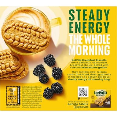 belVita Breakfast Bars Biscuits, Cinnamon Brown Sugar, 30 Total Packs, 6 Boxes (4 Biscuits Per Pack) - Image 15