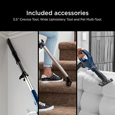 Shark NV151 Navigator Swivel Pro Complete Upright Vacuum with HEPA Filtration, Swivel Steering, Pet Power Brush, Crevice Tool & Upholstery Tool, for Pet Hair & Multi-Surface Cleaning, Navy - Image 7