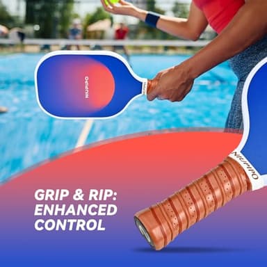 Niupipo Pickleball Paddles - Carbon Fiber Pickleball Paddle Set of 2 with Advanced Friction Coating Paddle Face & Enhanced Sweet Spot, Comes with 4 Balls, 2 Overgrips, 2 Ball Pickers & a Pro Bag - Image 4