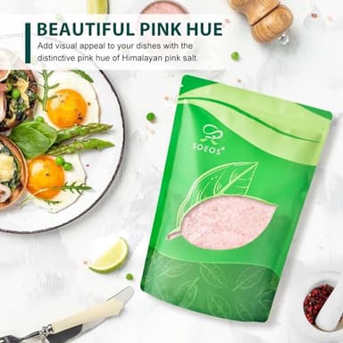 Soeos Himalayan Pink Salt, Fine Grain, 5 Lbs, Pink Himalayan Sea Salt, Salt for Grinder Refill - Image 7
