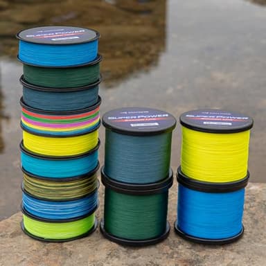 KastKing SuperPower Braided Fishing Line,Low-Vis Gray,15 LB ,1097 Yds - Image 5