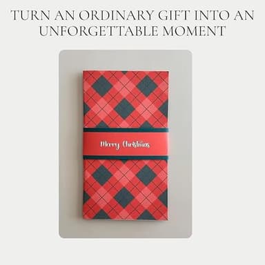Trmonol Handmade Christmas Gift Card Booklet, Christmas Money Holder Envelope Booklet for Cash, ChristmasGifts Card Book, PartyGift Supplies (2PC) - Image 5