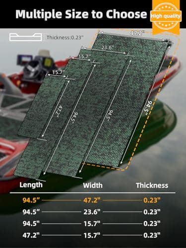 FOCEAN Boat Flooring EVA Foam Boat Decking Camo Marine Flooring Self-Adhesive Marine Mat for Motorboat RV Yacht Kayak, 94.5''x 47.2'', Olive Camo - Image 6