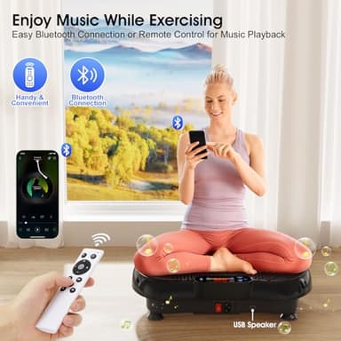 Anyrap Vibration Plate Exercise Machine, Vibration Plate for Lymphatic Drainage, Whole Body Workout Vibrating Fitness Platform, Effective for Weight Loss, Shaping, Toning & Wellness - Image 3