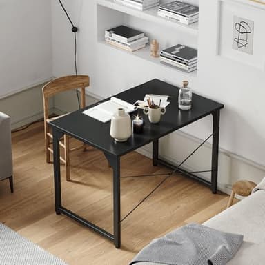 Cubiker Computer Desk, 32 inch Small Home Office Desk for Small Spaces, Modern Simple Style for Home, Office, Classic Black - Image 7