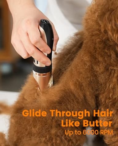 oneisall Dog Clippers and Paw Trimmer Kit 2 in 1 Low Noise Cordless Dog Clippers for Grooming Pet Hair Trimmers for Small and Large Dogs Cats Animals - Image 3