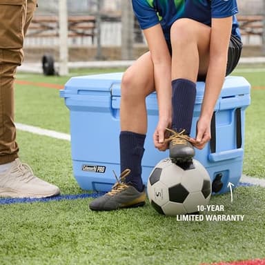 Coleman Pro Heavy-Duty 45qt Ultra-Light Premium Hard Cooler, Extra-Thick Insulation Keeps Ice up to 4 Days, 74-Can Capacity - Image 8
