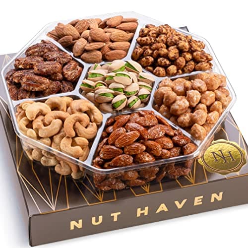 Nuts Gift Basket - Assortment of Sweet & Roasted Salted Gourmet Nuts - Assorted Food Gift Box for Birthday, Family, Sympathy, Men & Women. - Image 1