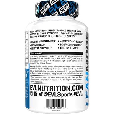 EVL Weight Loss Support Pills - Premium Multipurpose Appetite Metabolism and Fat Loss Support for Men and Women - LeanMode with Green Coffee Bean Extract CLA and Garcinia Cambogia - 50 Servings - Image 5