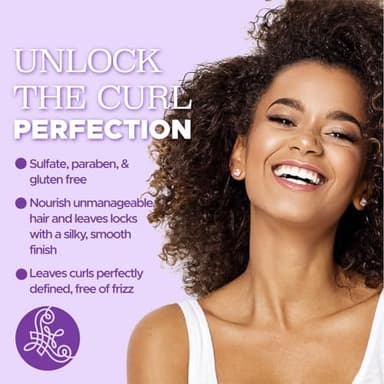 Luseta Curly Hair Shampoo & Conditioner Set with Coconut Oil, Unlimited Bounce and Definition for wavy and Coily hair, Reduce Frizz and Repair Dry Hair, for All Curl Types Sulfate Free 16.9Fl oz × 2 - Image 6