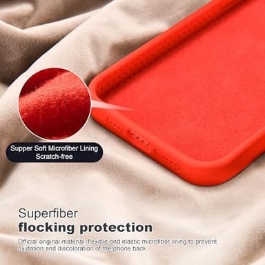 SKYLMW Designed for iPhone 15 Pro Max Case with Magnetic Invisible Stand Compatible with Mag-Safe Military Drop Tested Shockproof Silicone Phone Cases for Women Men 6.7'', Red - Image 5