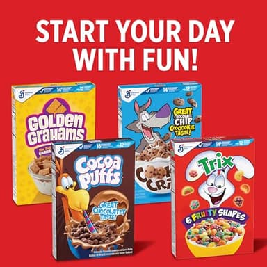 Trix Breakfast Cereal, 6 Fruity Shapes, Made with Whole Grain, Large Size, 13.9 oz - Image 9