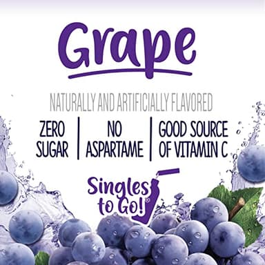 Welch's Singles To Go Water Drink Mix - Grape Powder Stick Packets (12 Boxes with 6 Packets Each - 72 Total Servings) - Image 3