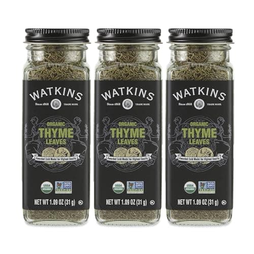 Watkins Gourmet Organic Spice Jar, Thyme Leaves, 1.26 Ounce (Pack of 3) - Image 1