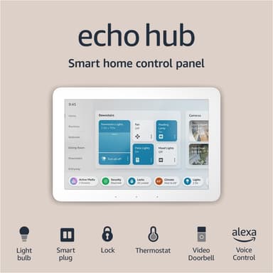 Like-New Amazon Echo Hub | 8” smart home control panel with Alexa | Compatible with thousands of devices - Image 2
