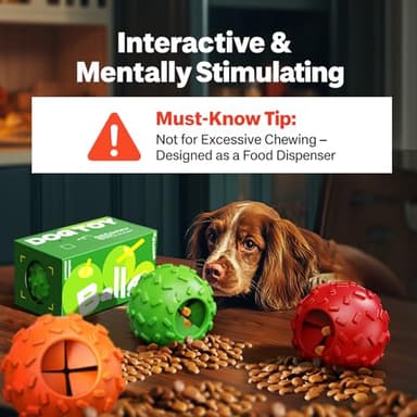 ZHIERDE Dog Puzzle Toy 2 Pack – Cognitive Dog Treat Toy,Interactive Dog Toys for Treat Dispensing, Slow Feeder for Mental Stimulation & Anxiety Relief, Puppy Training Toy, Natural Rubber - Image 5