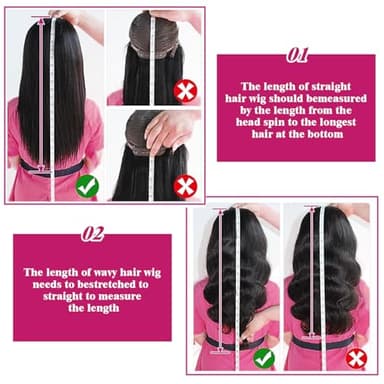 LEFGODY 30 Inch Body Wave Lace Front Wigs Human Hair 200 Density 12a Grade 100% Virgin Human Hair Wigs for Black Women 13x6 Hd Transparent Lace Pre Plucked Natural Black - Image 7