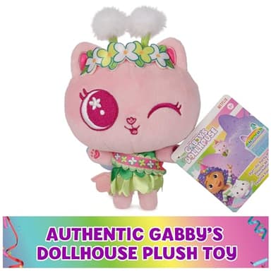 Gabby’s Dollhouse, Celebration Series 6-Inch Tall Kitty Fairy Plushies, Stuffed Animal Kids Toys for Girls & Boys Ages 3 and Up - Image 6
