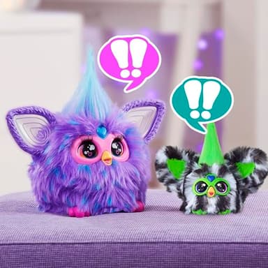 Furby Furblets Fierce & Fabulous 2 Pack, Greenie-Meanie & May-May with 45 Sounds Each, Electronic Plush Toys for Girls & Boys, Back to School Gifts, Ages 6+ (Amazon Exclusive) - Image 11