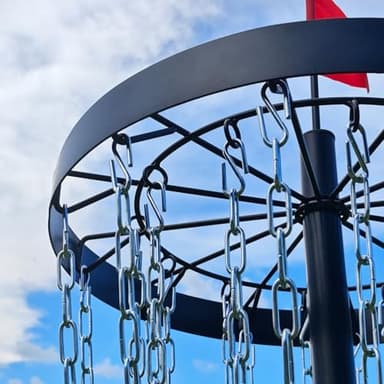 SGSPORT Disc Golf Basket with Discs | Portable Disc Golf Target with Heavy Duty 24-Chains Disc Golf Course Basket, Come with 6pcs Disc Golf Discs with Carry Bag - Image 6