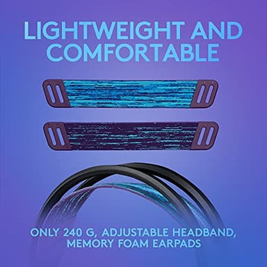 Logitech G335 Wired Gaming Headset, with Flip to Mute Microphone, 3.5mm Audio Jack, Memory Foam Earpads, Lightweight - Black - Image 2