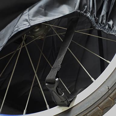 ATCG Bike Cover 190T Nylon Waterproof Bicycle Cover for Mountain Bike, Road Bike Outdoor Storage, L (Black) - Image 5