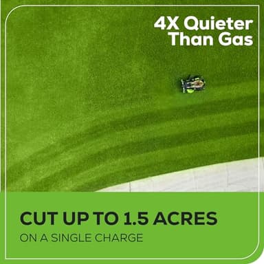 Greenworks 60V 42” Cordless Electric CrossoverZ Zero Turn Riding Mower, (4) 8.0Ah Batteries and (2) Dual Port Turbo Chargers - Image 5