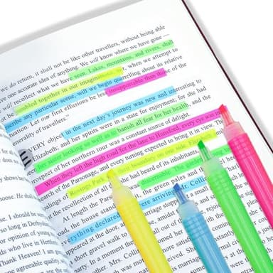 SILVERRAV Highlighters Assorted Colors,Pack of 6, Highlighter Pens No Bleed, Neon, Chisel Tip Highlighter Marker, Back to School Supplies, Office, Classroom, Use in Note Taking, Planner. - Image 4