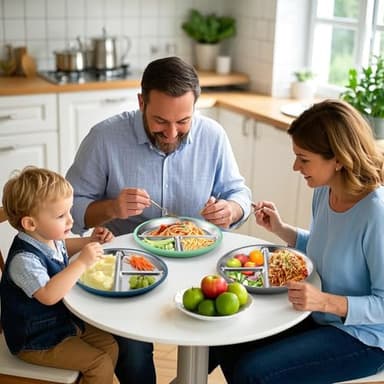 BUSOHA 3 Pack Stainless Steel Kids Plate Set - 9” Divided Toddler Baby Plates with Silicone Sleeves with Suction 2-in-1 Anti Breakage Metal Toddler Bowls Microwave Dishwasher Safe - Image 6