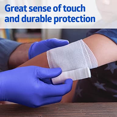 Medline FitGuard Touch Nitrile Exam Gloves, 300 Count, Large, Powder Free, Disposable, Not Made with Natural Rubber Latex, Excellent Sense of Touch for Medical Tasks, Durable for Household Chores - Image 4