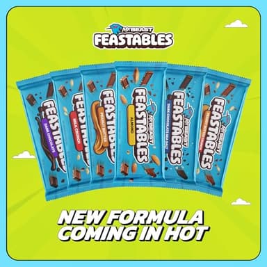 Feastables MrBeast Milk Chocolate Chocolate Bar, Full Size Bar for Adults & Kids, Candy Bars for Halloween Candy, Snacks, Gifts, or Dessert, Sweet & Creamy Fairtrade Cocoa, 1.24 Oz Each, 24 Count - Image 6